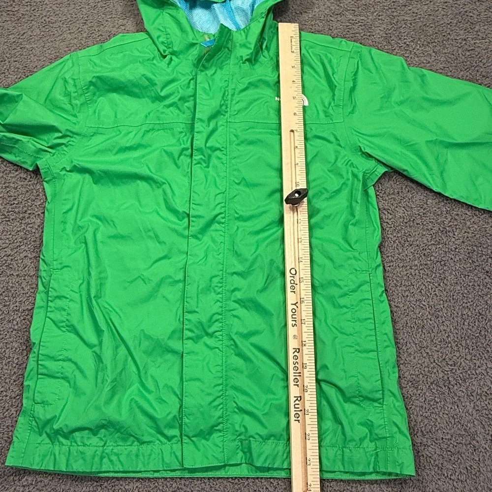 The North Face Jacket Girls Large 14/16 Green HyVent‎ Hooded Rain Waterproof